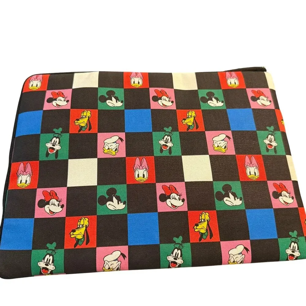 Disney Mickey & Friends Checkerboard Zip Pouch 14